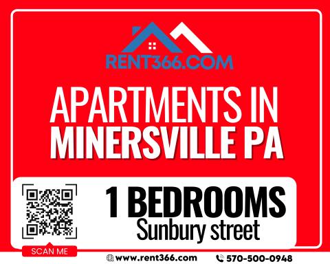 1 Bedroom Apartments for Rent in Minersville PA