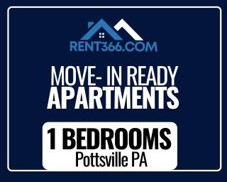 Move-In Ready 1 Bedroom Rentals in Pottsville PA
